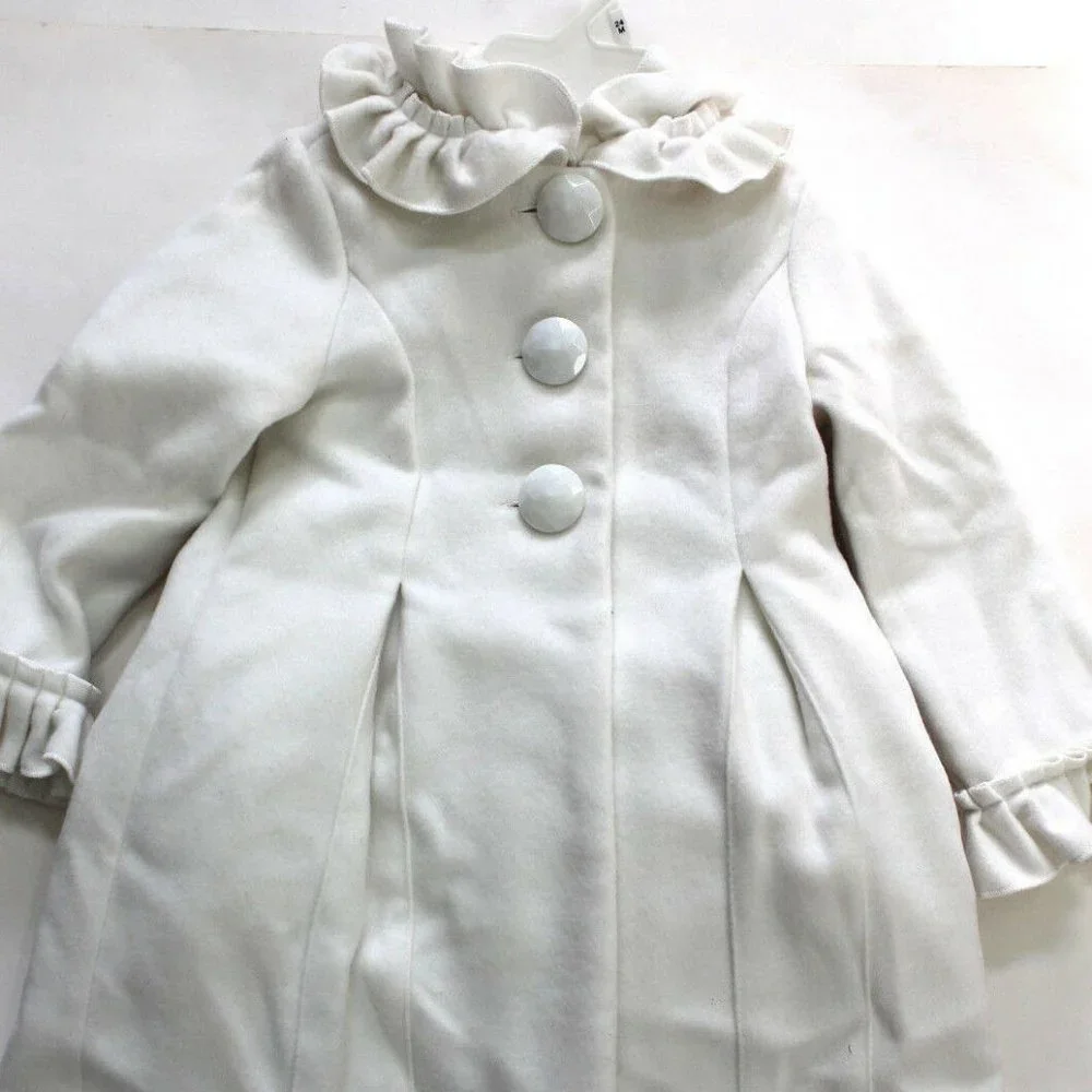 Cynthia Rowley 2Pc Tulle Dress Ruffle Collar Coat Size 24M